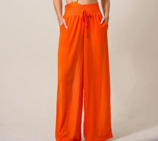 A vision in Orange Pants